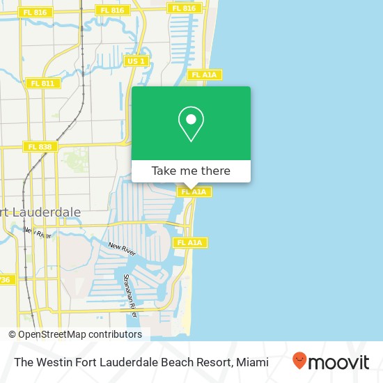 The Westin Fort Lauderdale Beach Resort map