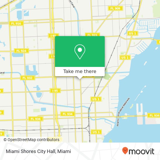 Miami Shores City Hall map