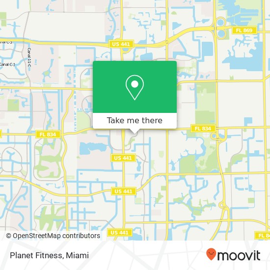 Planet Fitness map