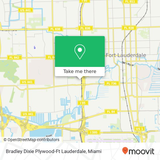 Bradley Dixie Plywood-Ft Lauderdale map