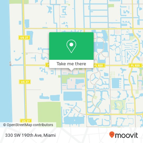 Mapa de 330 SW 190th Ave