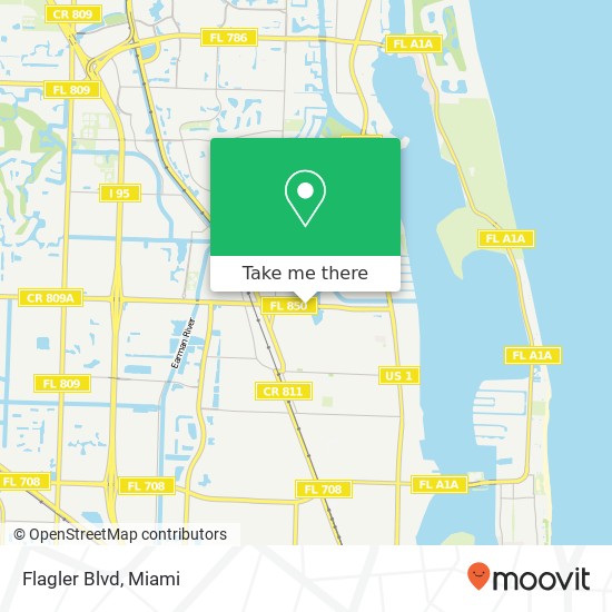 Mapa de Flagler Blvd