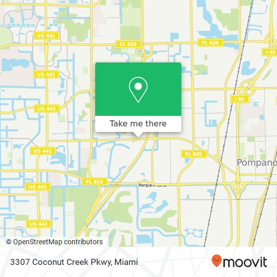 3307 Coconut Creek Pkwy map