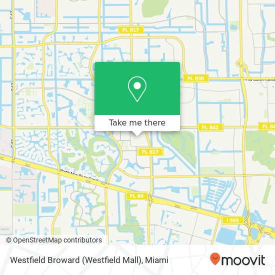 Mapa de Westfield Broward (Westfield Mall)