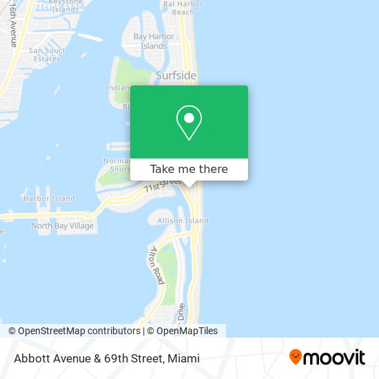 Abbott Avenue & 69th Street map