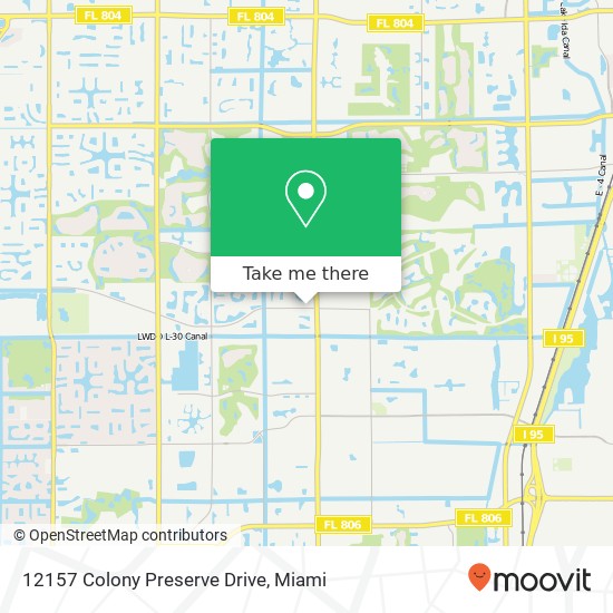 12157 Colony Preserve Drive map