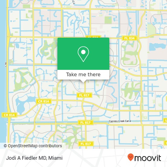 Jodi A Fiedler MD map
