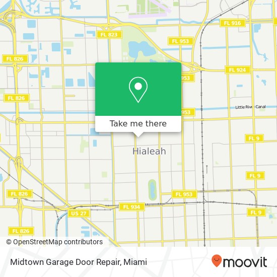 Mapa de Midtown Garage Door Repair