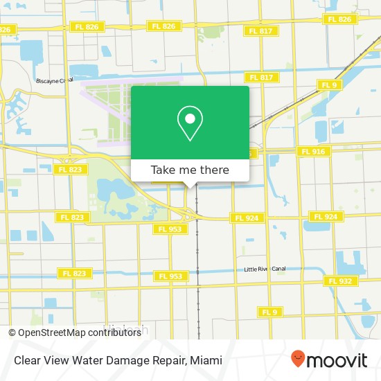 Clear View Water Damage Repair map