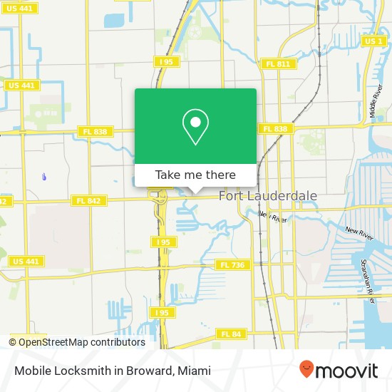 Mapa de Mobile Locksmith in Broward