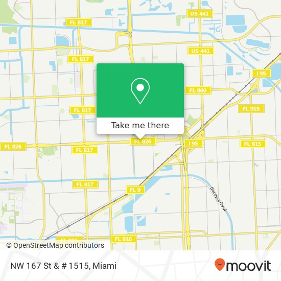 NW 167 St & # 1515 map