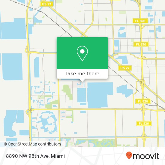 Mapa de 8890 NW 98th Ave