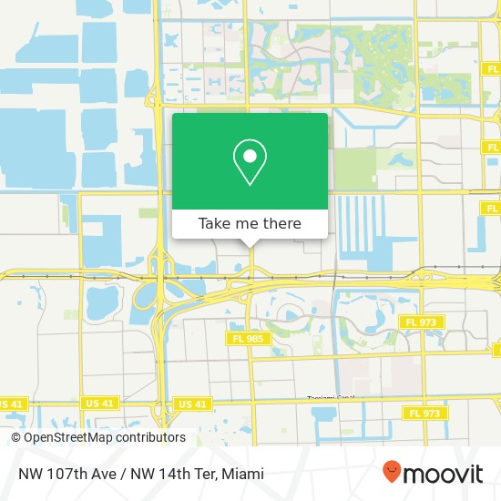 NW 107th Ave / NW 14th Ter map