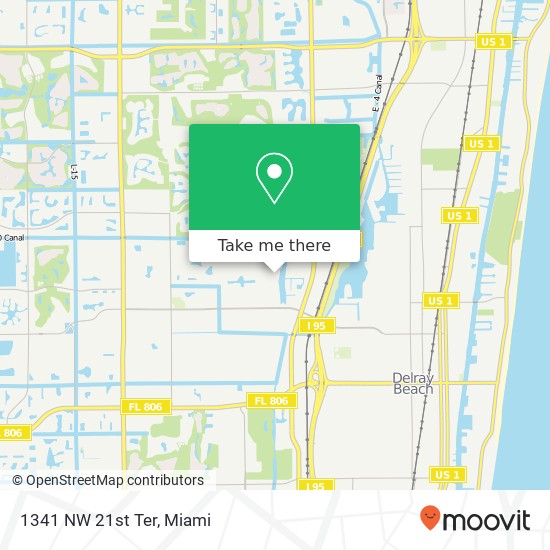 1341 NW 21st Ter map