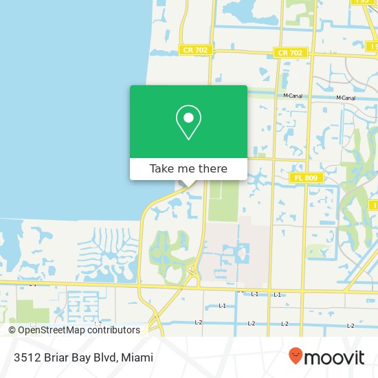 Mapa de 3512 Briar Bay Blvd