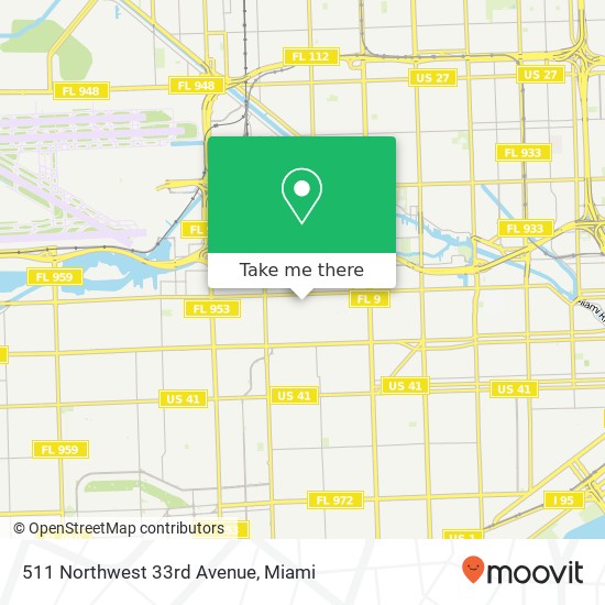 Mapa de 511 Northwest 33rd Avenue