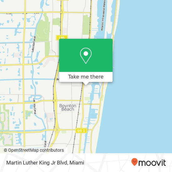 Mapa de Martin Luther King Jr Blvd