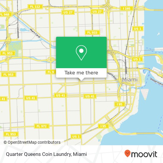 Quarter Queens Coin Laundry map