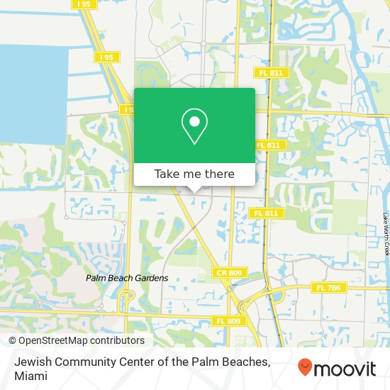 Mapa de Jewish Community Center of the Palm Beaches