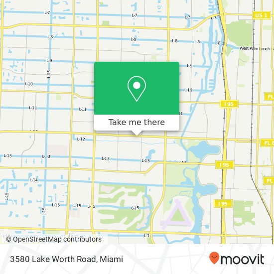 3580 Lake Worth Road map