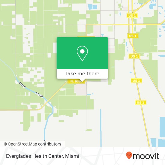 Everglades Health Center map