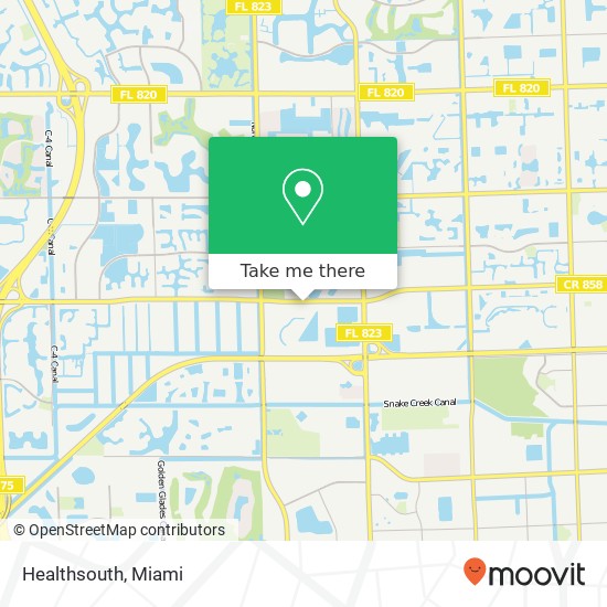 Healthsouth map