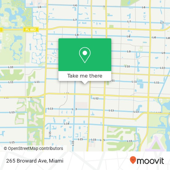 Mapa de 265 Broward Ave