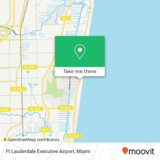Ft Lauderdale Executive Airport map