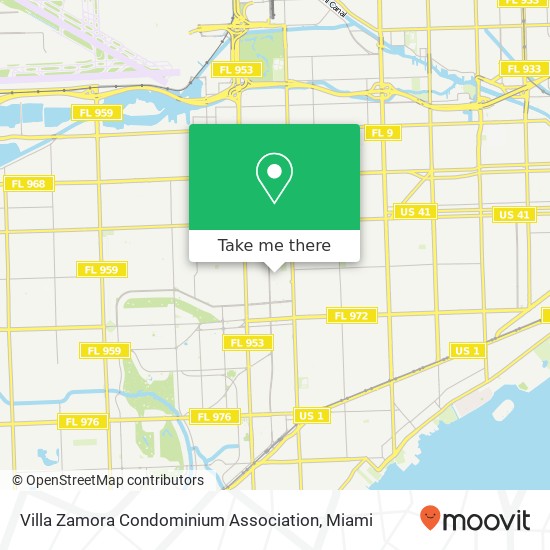 Villa Zamora Condominium Association map