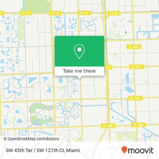 SW 45th Ter / SW 127th Ct map