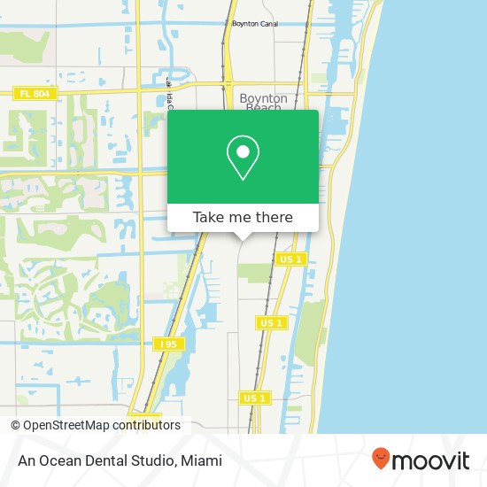 An Ocean Dental Studio map