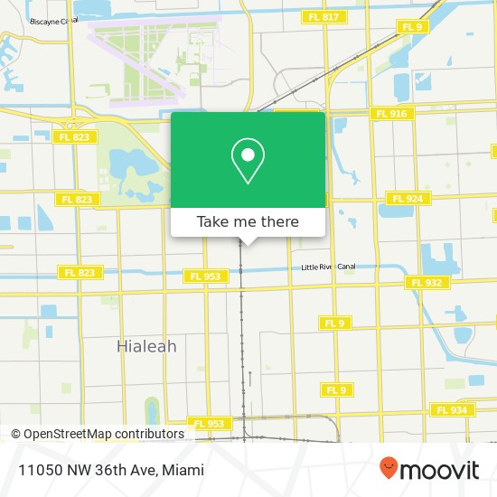 Mapa de 11050 NW 36th Ave