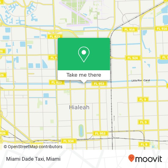 Mapa de Miami Dade Taxi