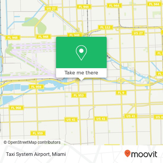 Mapa de Taxi System Airport