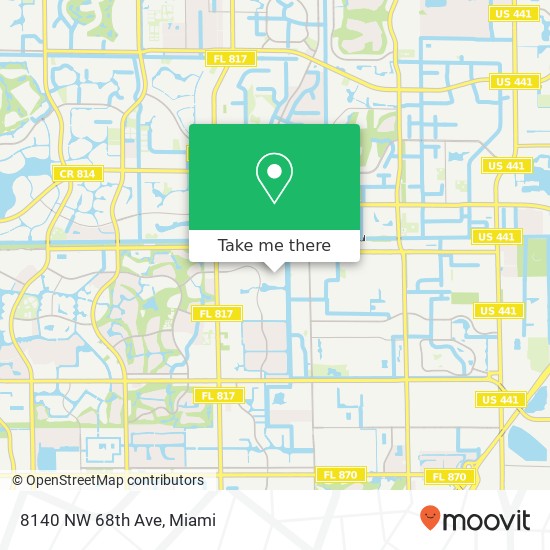 8140 NW 68th Ave map