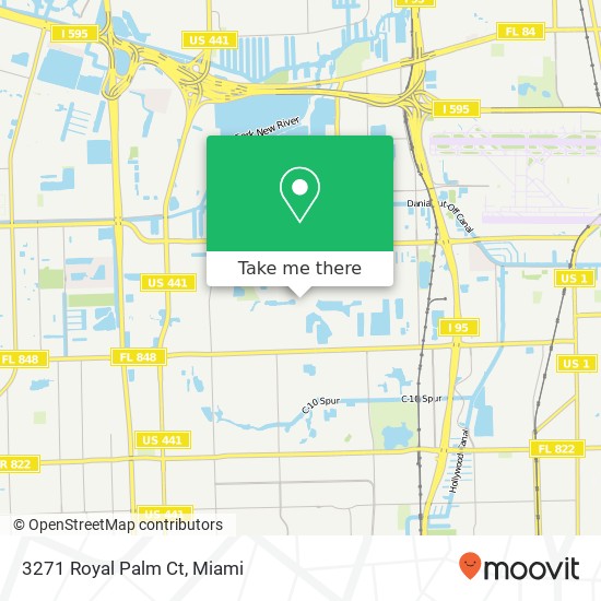 Mapa de 3271 Royal Palm Ct