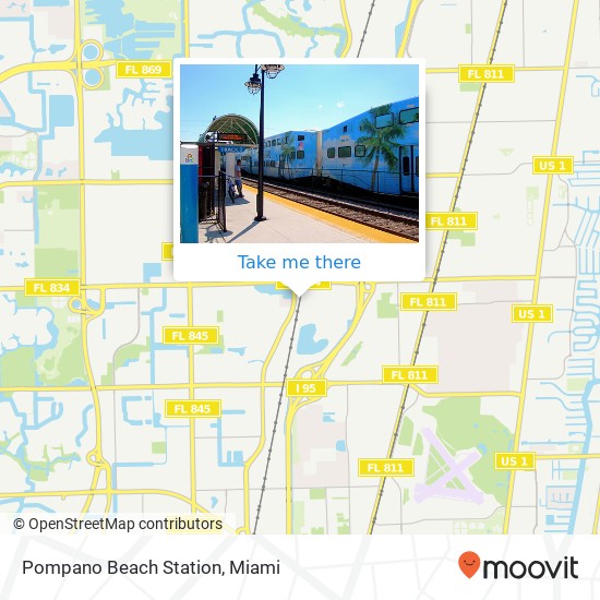 Pompano Beach Station map