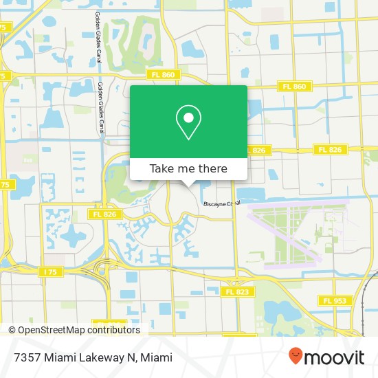 7357 Miami Lakeway N map