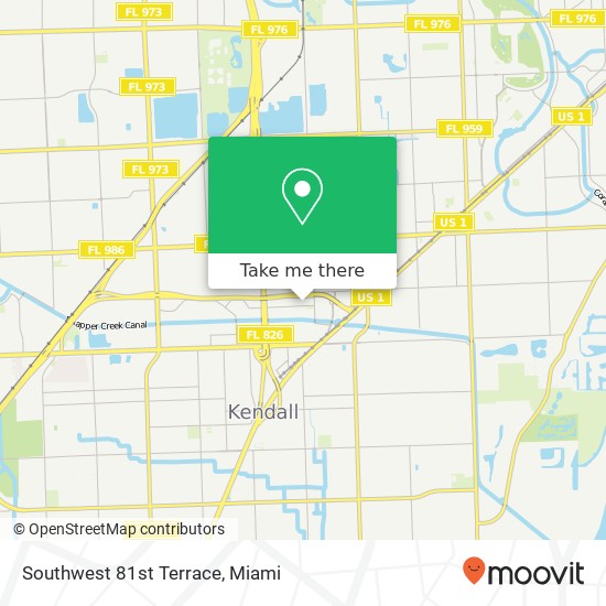 Mapa de Southwest 81st Terrace