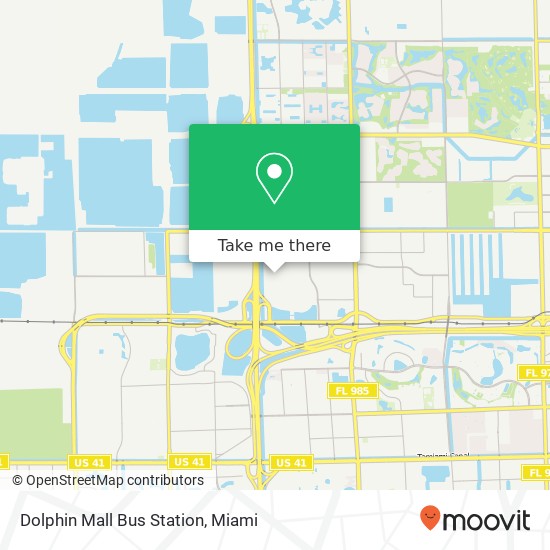 Dolphin Mall Bus Station map