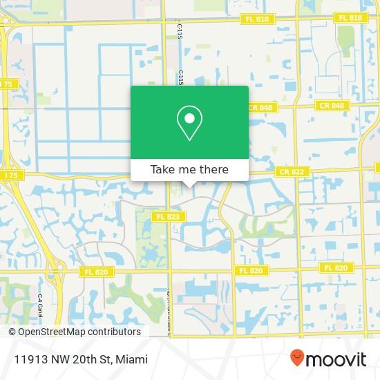 11913 NW 20th St map