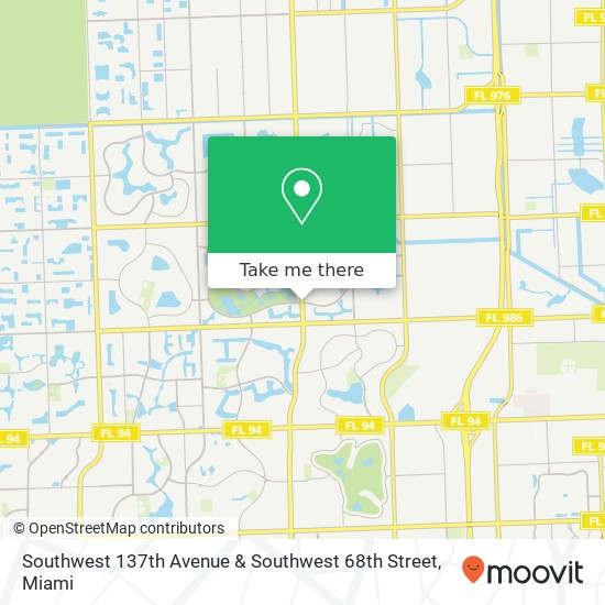 Southwest 137th Avenue & Southwest 68th Street map