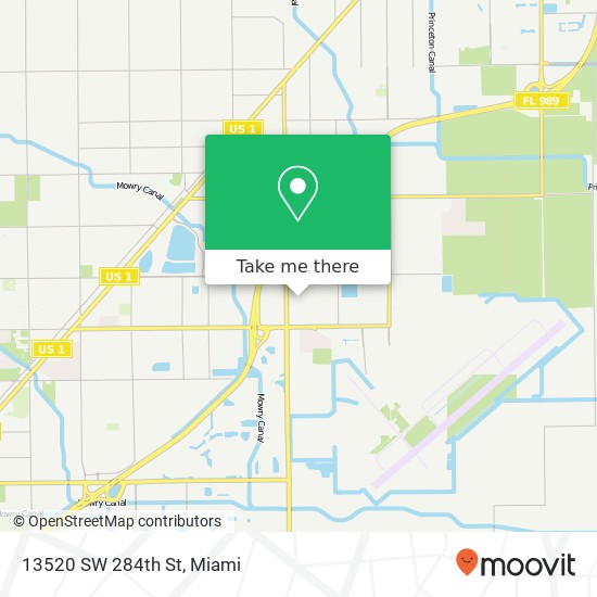 13520 SW 284th St map