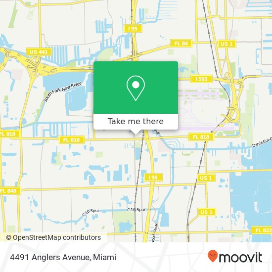 Mapa de 4491 Anglers Avenue