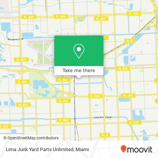 Lima Junk Yard Parts Unlimited map
