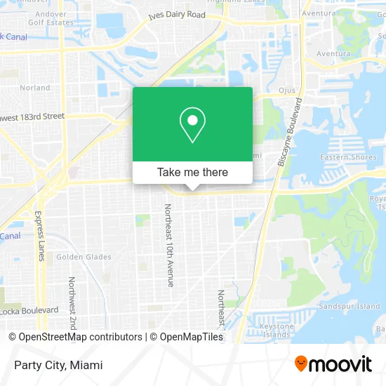 Party City map