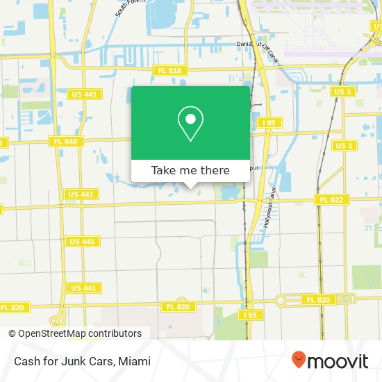Mapa de Cash for Junk Cars