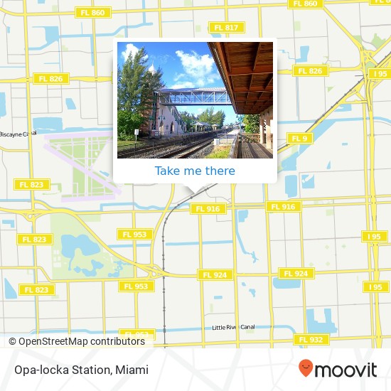 Opa-locka Station map