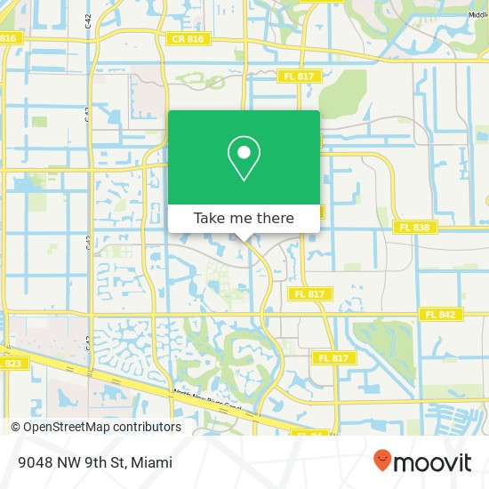 Mapa de 9048 NW 9th St