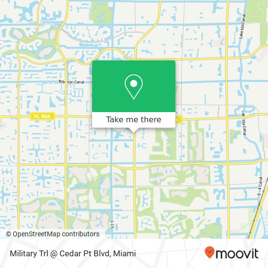 Military Trl @ Cedar Pt Blvd map